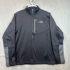 THE NORTH FACE Men's Canyonlands 1/2 Zip, Black Size Medium In Excellent Cond.